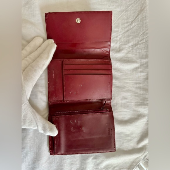 Prada Red Nylon Trifold Triangle Logo Wallet - Picture 5 of 10
